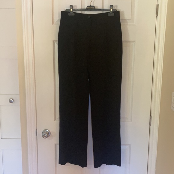 Brian Bailey 100% Wool Lined Dress Pants (Black) - Picture 4 of 16